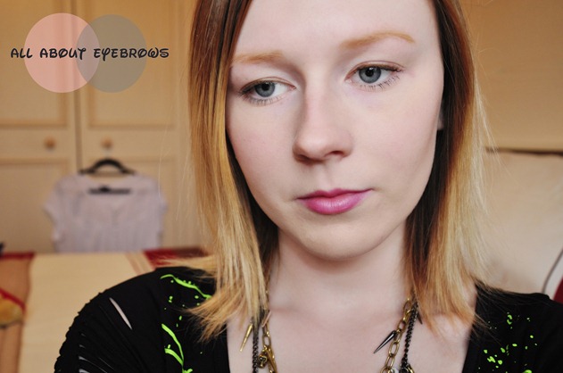 how to fill in sparse blonde eyebrows tutorial mua eyebrow pencil FOTD2