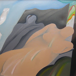 Rodolfo Opazo (chileno)-El reposo-100 x 80 cm-1995