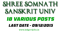 Shree Somnath Sanskrit Jobs