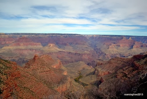 Our first view of the Grand Canyon