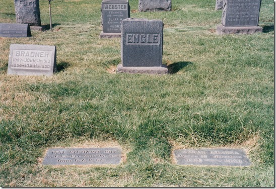 Richard and Sarah Engle Tombstone Marker