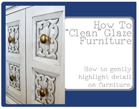 How to glaze furniture 2