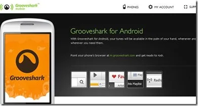 grooveshark para android