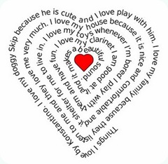 valentine heart_writing