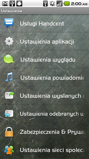 Handcent SMS Polish Language P