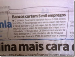 Bancos cortam 5 mil empregos - www.rsnoticias.net