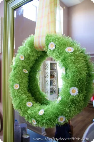 grassy spring DIY wreath
