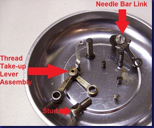 labeled - parts for thread bar holder