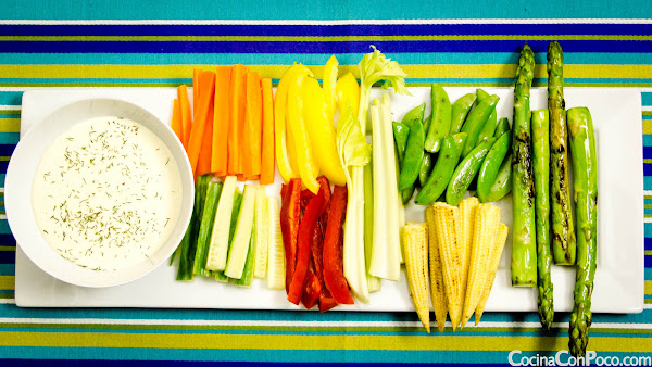Crudite dip - Receta especial de Navidad