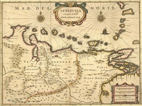 Mapa del Venezuela del siglo XVII