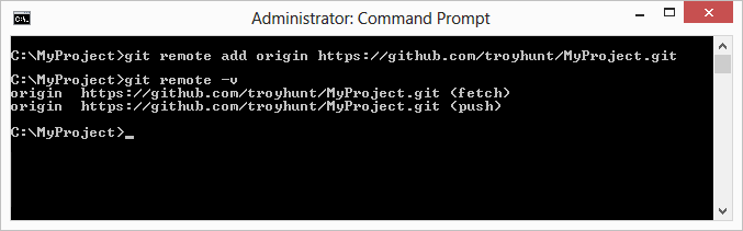 Aggiunta di un remoto git