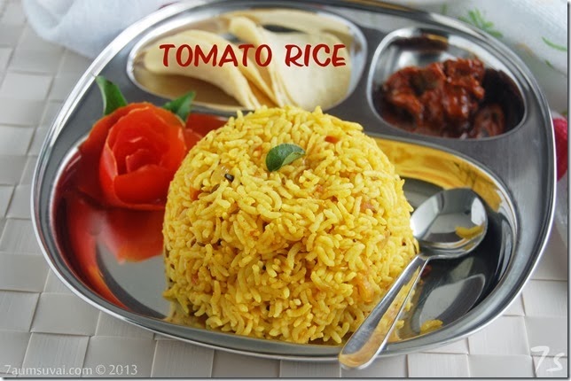 Tomato rice / Thakkali sadham