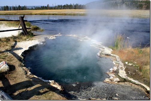 Sept 5, 2012: Hot spring next to the Firehole River