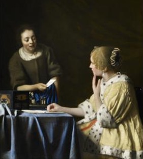 vermeer mistress and maid