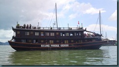 Our Halong bay boat...very well appointed