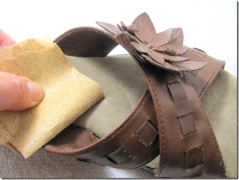 sandpapering shoe