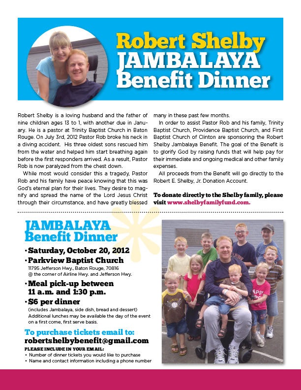 The Shelbys Jambalaya Benefit