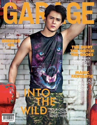 Enrique Gil covers Garage May 2013