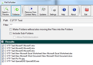 File To Folder Organizer