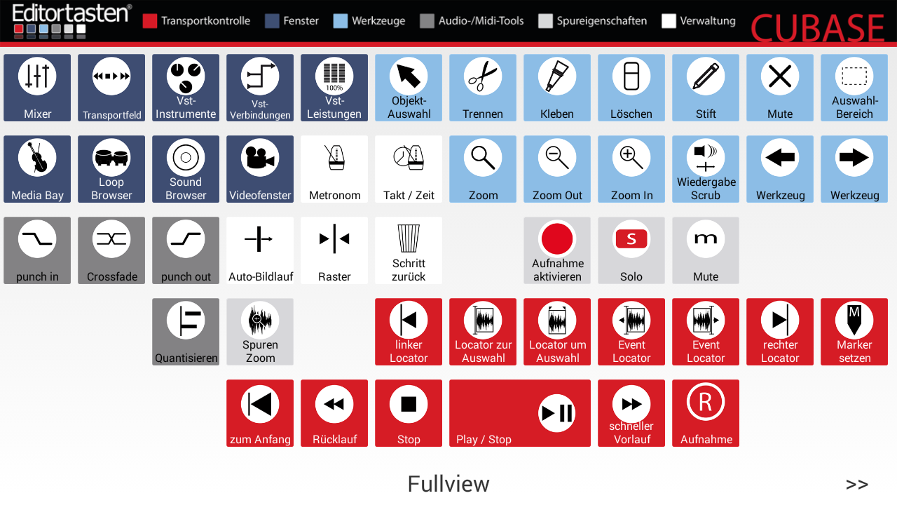 Android application Cubase Remote Controller screenshort