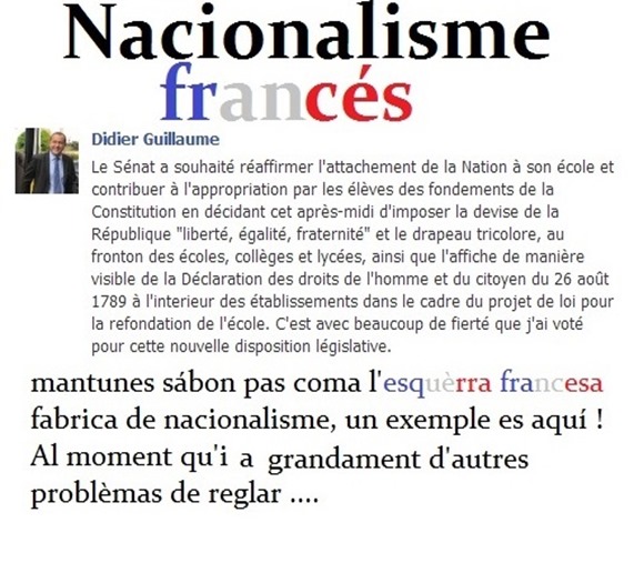 Nacionalisme francés expression d'esquèrra