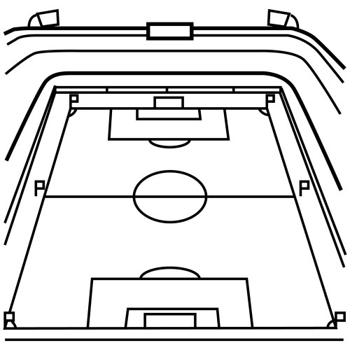 Cancha De Futbol Para Colorear Cancha para colorear - Imagui