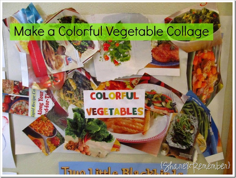 Make a Colorful Vegetable Collage