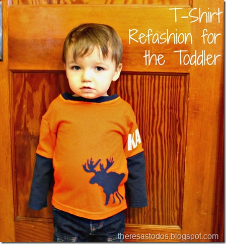 T-Shirt Refashion for the Toddler