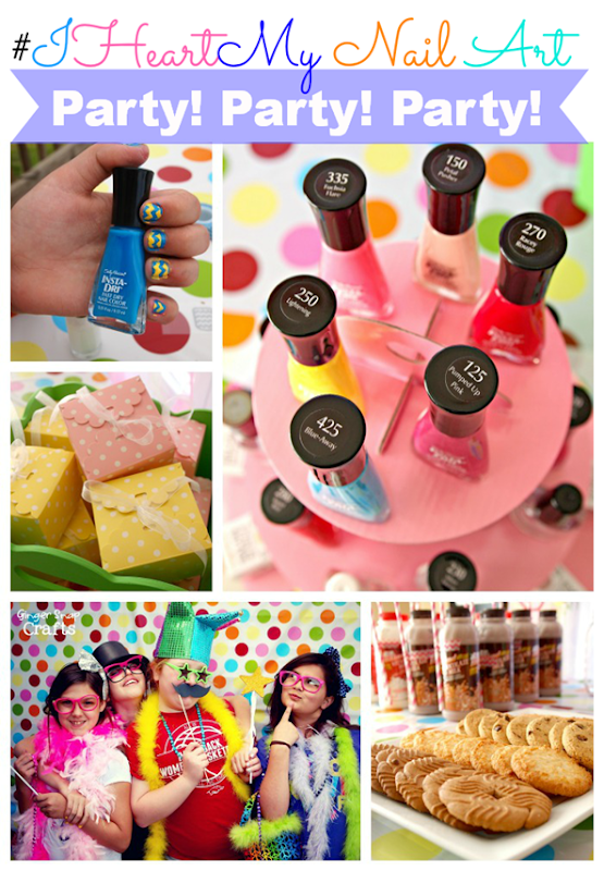 Our HUGE Sally Hansen #IHeartMyNailArt party at GingerSnapCrafts.com #cbias #ad