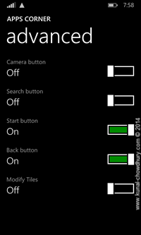 6. Apps Corner Advanced Settings in Windows Phone 8.1 Update (GDR 1)