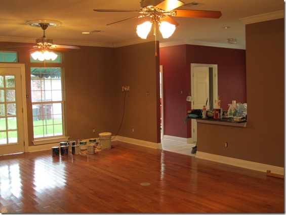 The Ville All It Takes Is A Fresh Coat Of Paint In The Kitchen Laundry Room Breakfast Area And Back Hallway We Chose A Martha Glidden Color Called Sealing Wax Which Is Rusty Red