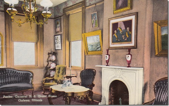 Parlor, General U.S. Grant Home - Galena, Illinois Vintage Postcard pg. 1