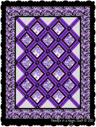 Amethyst on Black with frame