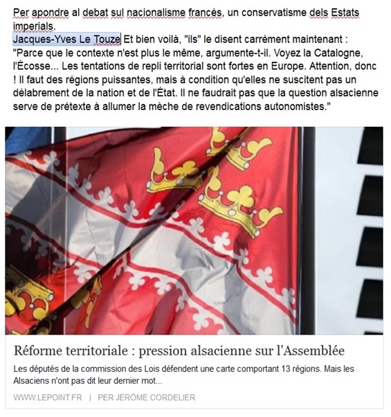 nacionalisme francés dins la premsa parisenca Le Point