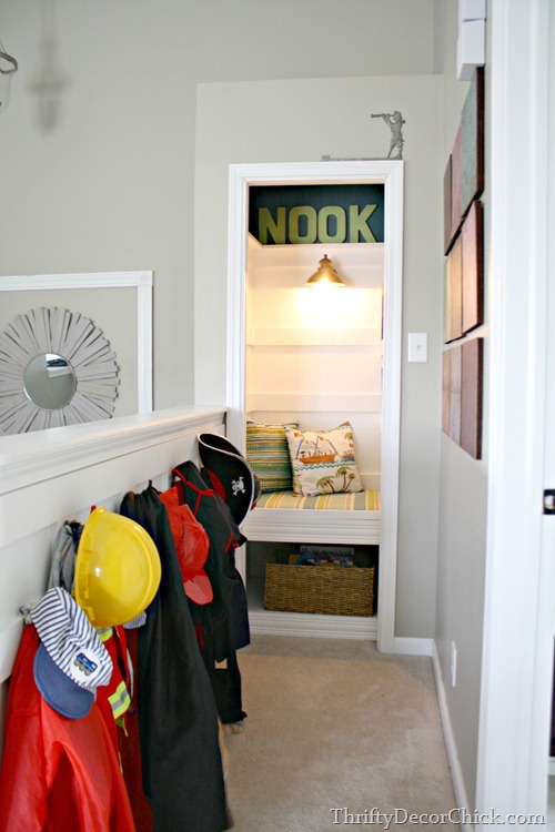 book nook out of closet