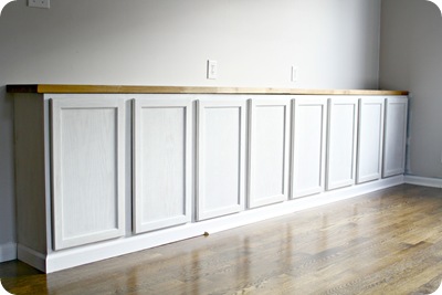primed cabinets