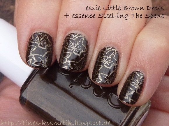 essie Little Brown Dress Stamping 5