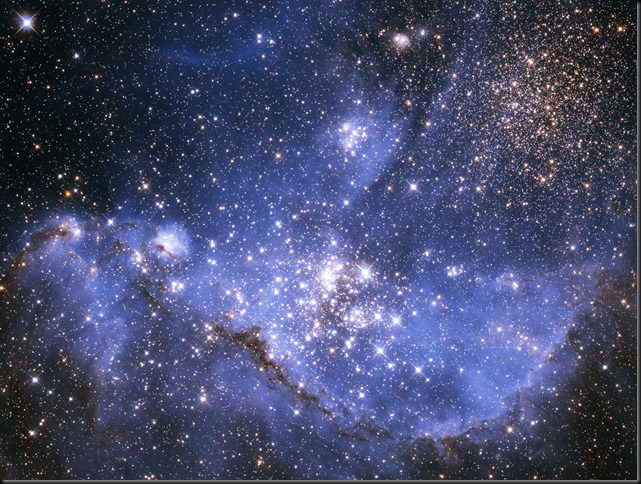 Молодые звёзды в Малом Магеллановом Облаке