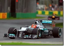 Schumacher nelel prove libere del gran premio d'Australia 2012