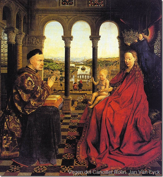 Virgen del Canciller Rolin. Jan Van Eyck