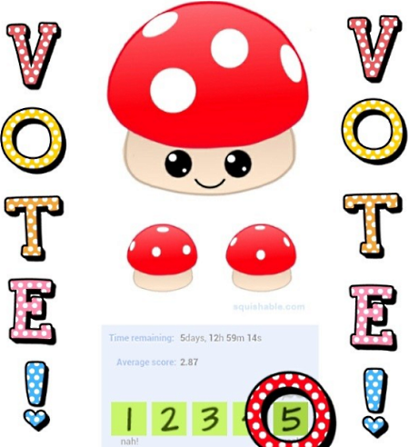 Vote for the Squishable Mushroom!
