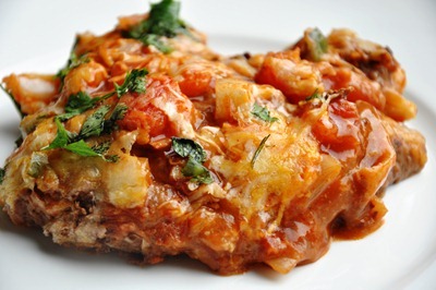 Vegetarian Mexican Lasagna - It Can Happen! - Honey, Whats Cooking