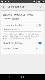 Dashboard Cast Screenshot