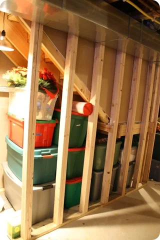 creating storage under stairs