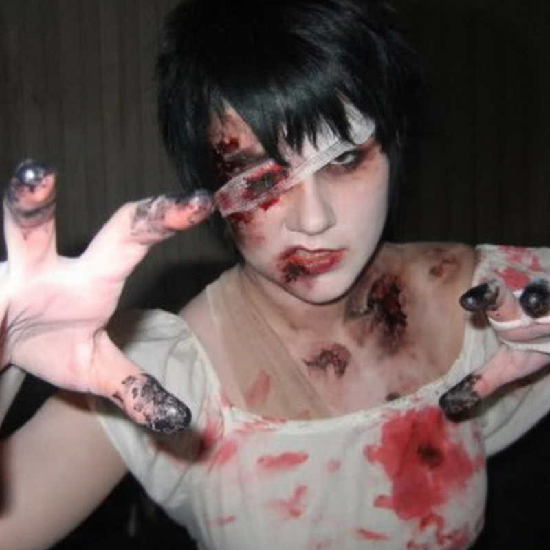 Hacer un maquillaje de zombie para niño