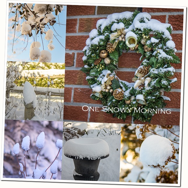 One Snowy Morning collage
