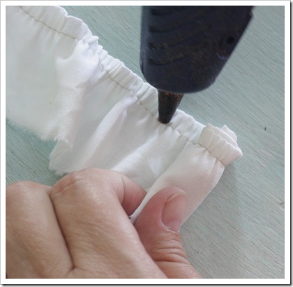 hot glue- fabric flower hot glue fabric flower