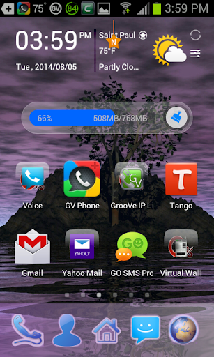 GTree Night Go Launcher Theme