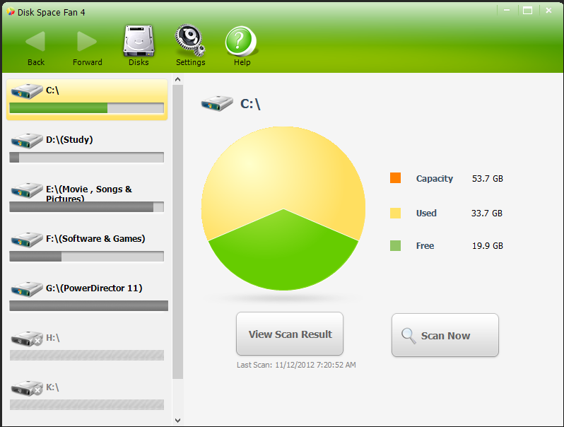 disk space fan 4 disk space fan 4