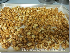 dark chocolate salted caramel popcorn - The Backyard Farmwife